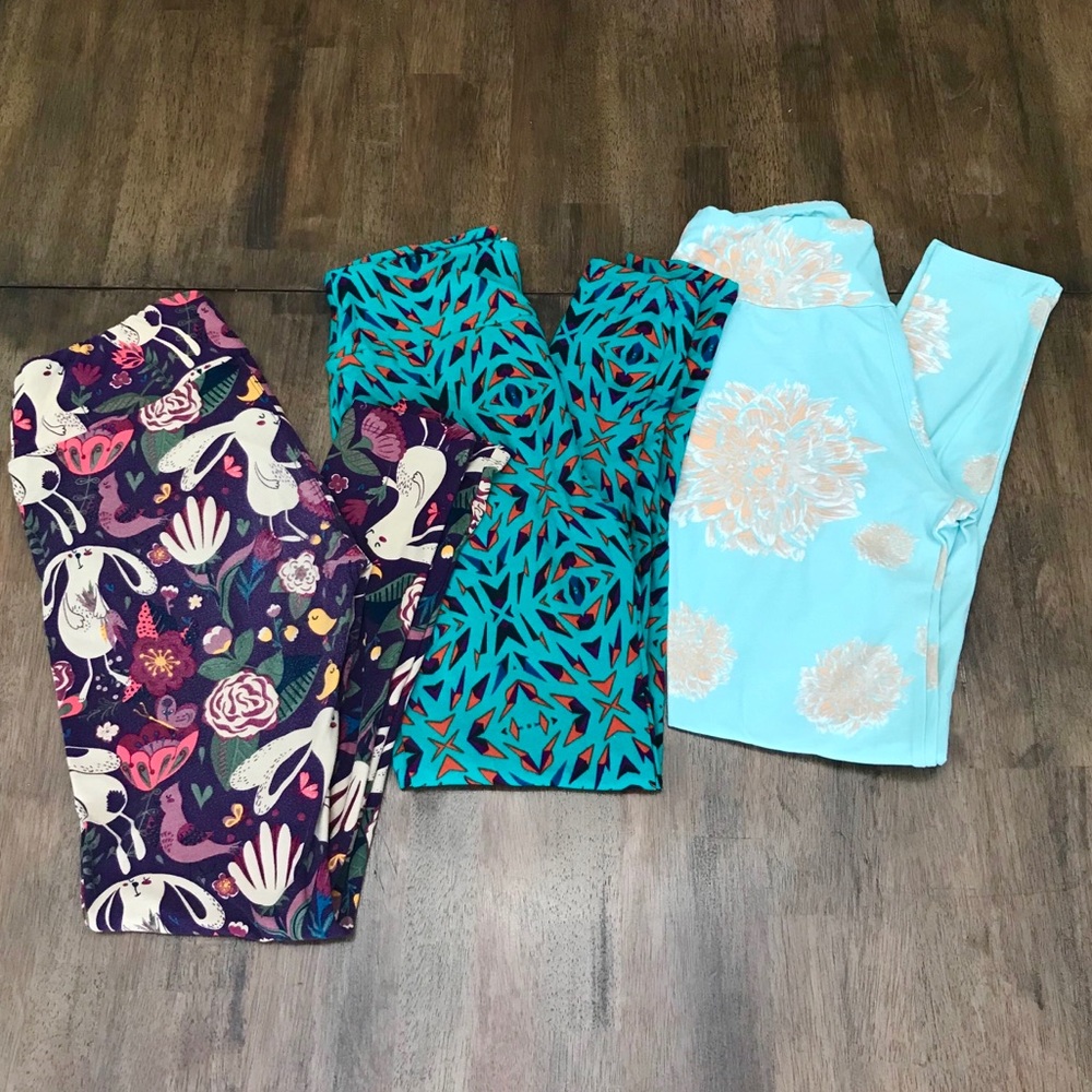 Lot of Three LuLaRoe OS Leggings